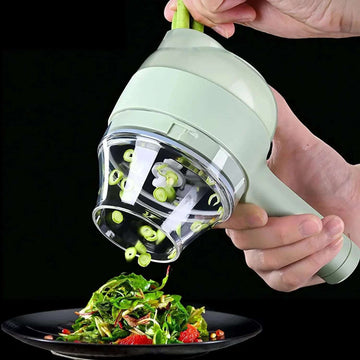 4 In 1 Electric Vegetable Cutter Set - Wireless Food Processor - Jake Cart