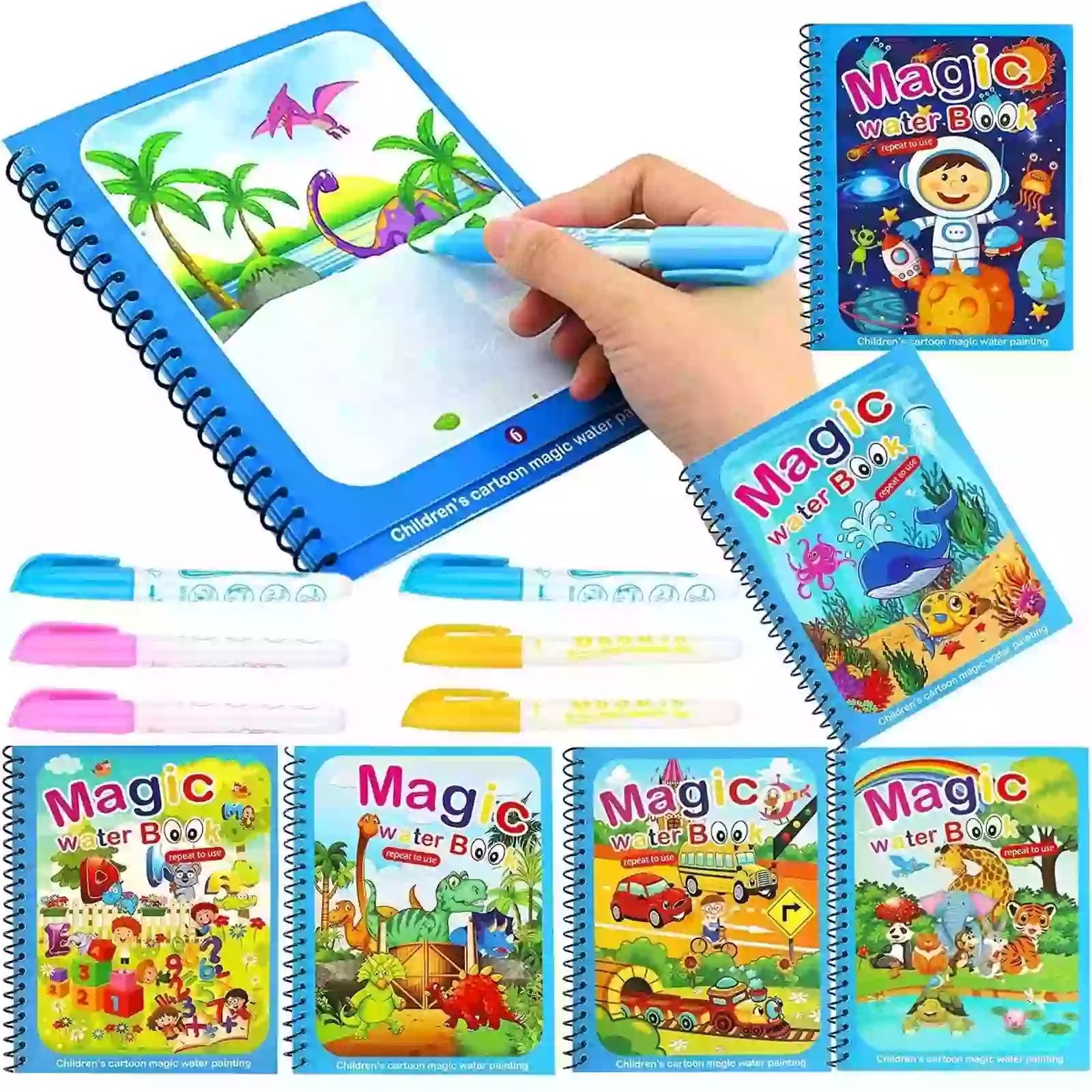 New Magic Water Coloring Book For Kids - Jake Cart