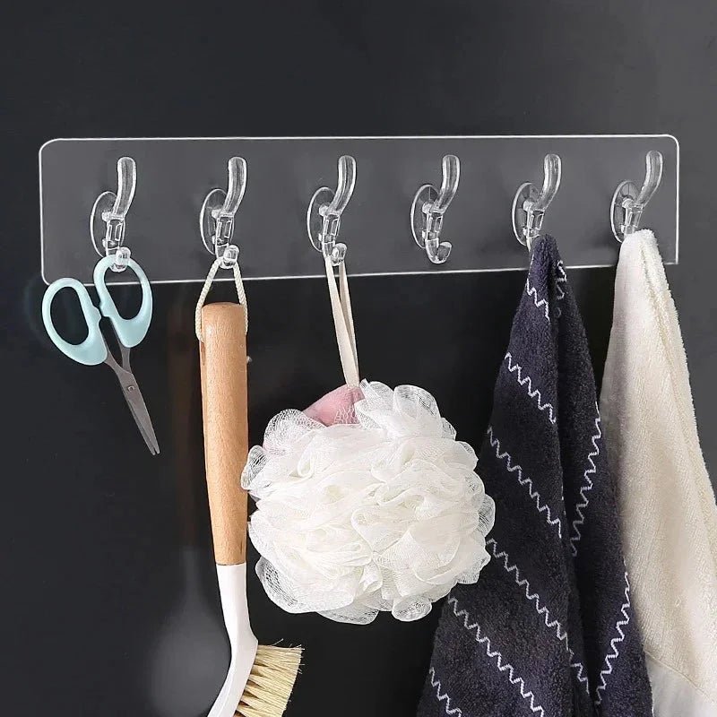 PACK OF 3 - SELF ADHESIVE WALL MOUNTED HOOKS STRIP - Jake Cart