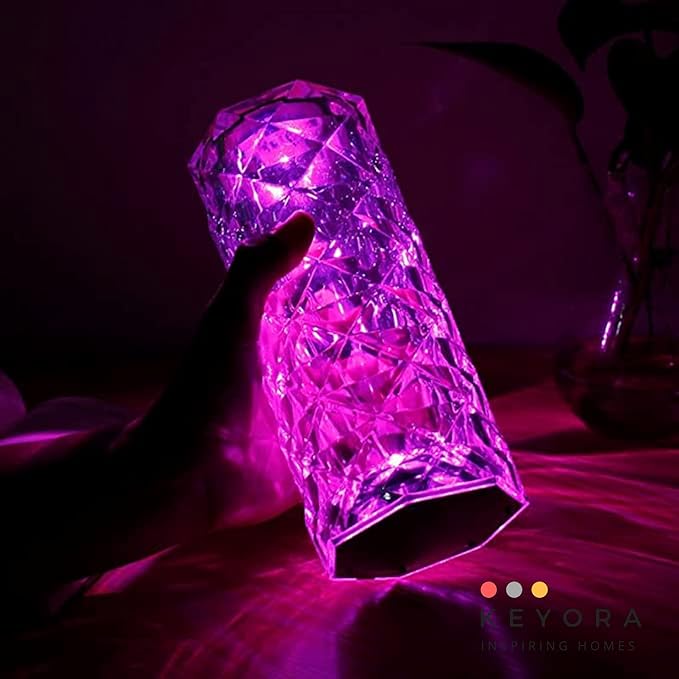 RGB Crystal Diamond Lamp - Rose Lamp 16 Colors - Jake Cart