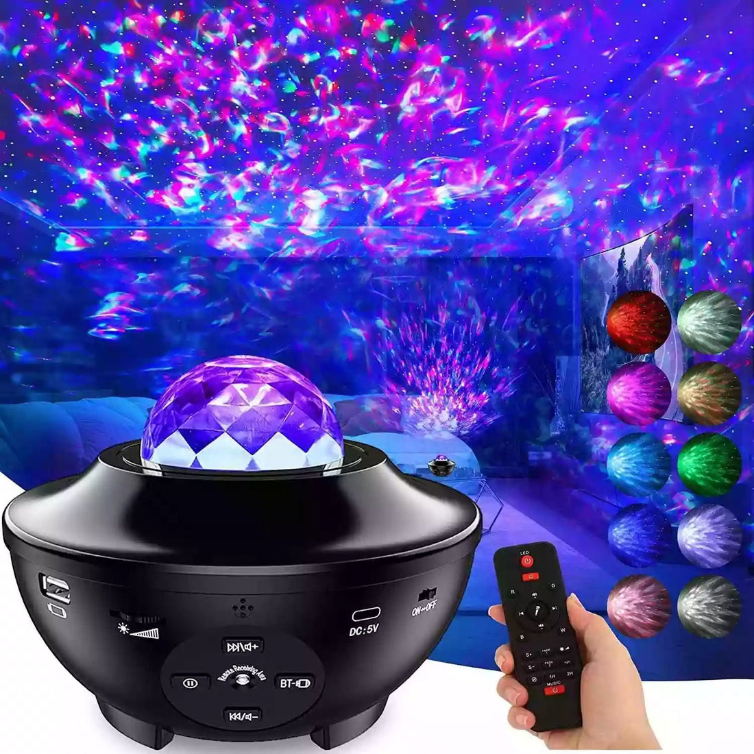 Smart Galaxy Sky Star Projector With Bluetooth Speaker - Jake Cart